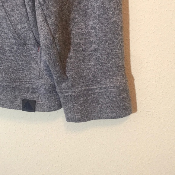 LL Bean Gray Slightly Fitted Fleece Hooded Jacket - Picture 5 of 8